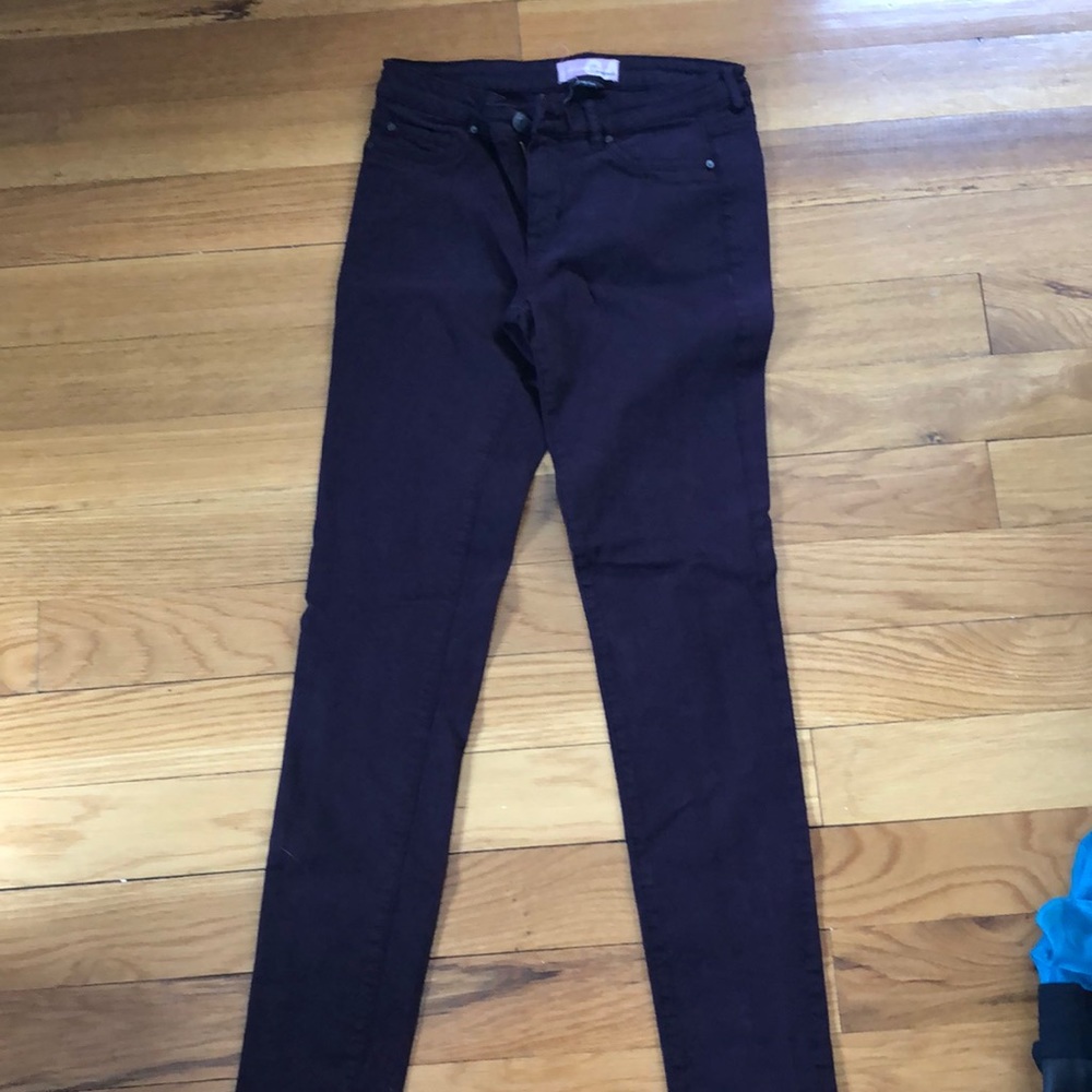 High waist Garage jeggings deep purple